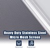 Pearwow 5inch Gutter Guard,48Ft Stainless Steel Mesh Gutter Covers,Heavy Duty