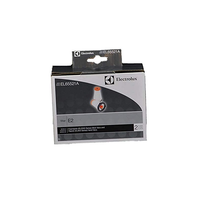 Electrolux EL65521A-2 Filter, E2 Pleated Ergorapido/Rapido Stick Vac 2Pk, 2
