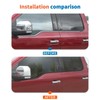 JeCar Black Window Molding Trim for 2015-2020 Ford F150 Outer