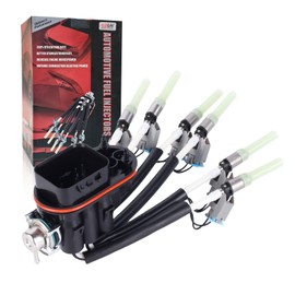 GZGN FJ503 Spider Fuel Injectors 6 Cylinder Compatible with Chevy GMC Isuzu Astro Blazer Express 1500 Silverado Jimmy Safari Savana Sierra Sonoma V6 4.3 1996-2014 17113673 19210688