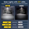 231 LED Solar Lights for Outside Waterproof, 6 Pack 300°