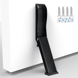 Xugoox Kickdown Door Stopper, No Drilling Doors Holder to Keep Door Open, Black