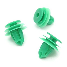 VVO Fasteners- Green Plastic Tailgate Lining Clips & Boot Lid Lining Clips for Honda CR-Z, Civic, Jazz, CR-V, HR-V, (Pack of 10)