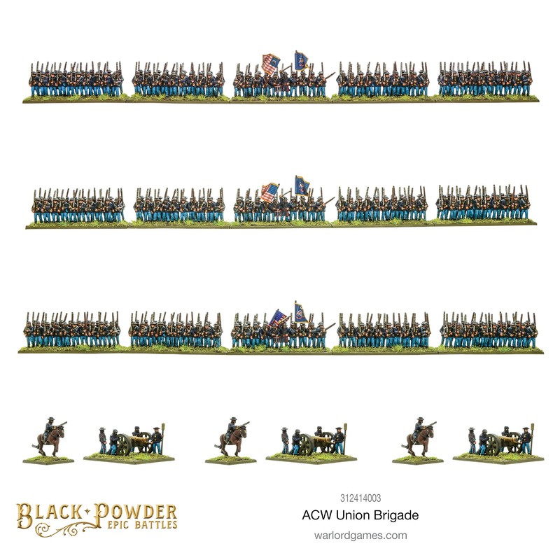 Warlord Black Powder Epic Battles American Civil War Union Brigade