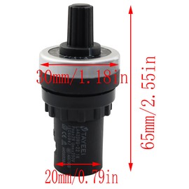 LQ Industrial Potentiometer Variable Frequency Converter Precision Speed Controller 22mm LA42DWQ-22 1K Inverter Rotary Potentiometer Ohm Adjustable Voltage and Current Driving Variable Resistor