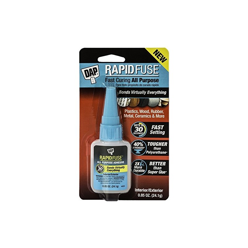 DAP 00155 0.85 Oz RapidFuse Fast Curing All Purpose Adhesive