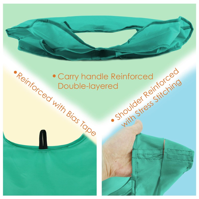 BeeGreen Reusable-Grocery-Bags-Foldable-Machine-Washable-Reusable-Shopping-Bags-Bulk Colorful 10 Pack 50LBS Extra Large Folding Reusable