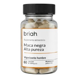 Maca Negra Briah Pureza A 500 Mg Energía Y Vitalidad 60 Cáp