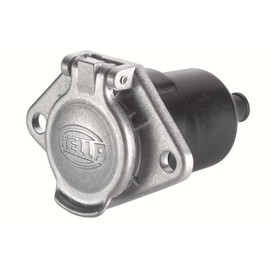 HELLA 8JB 003 834-031 Socket - 24V - 7-pin connector - Plug: Blade Terminal - Metal - DIN / ISO: 3731