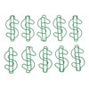 100pcs Dollar Shape Paper Clips Creatively Cute Plated Metal Bookmark