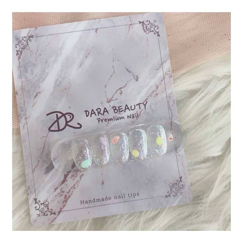 Next day delivery⭐Glitter embossed nails⭐ / 다음날 발송⭐글리터 엠보네일⭐