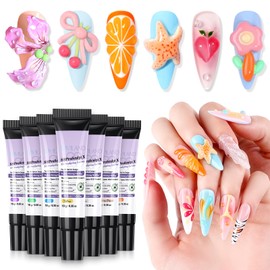 SAVILAND 3D Nail Gel Set Strong-Mold: 30g No-Wipe Clear Sculpting Gel für Nail Art