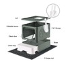 Medario Cat Litter Box with X-Large Litter Mat and Scoop,