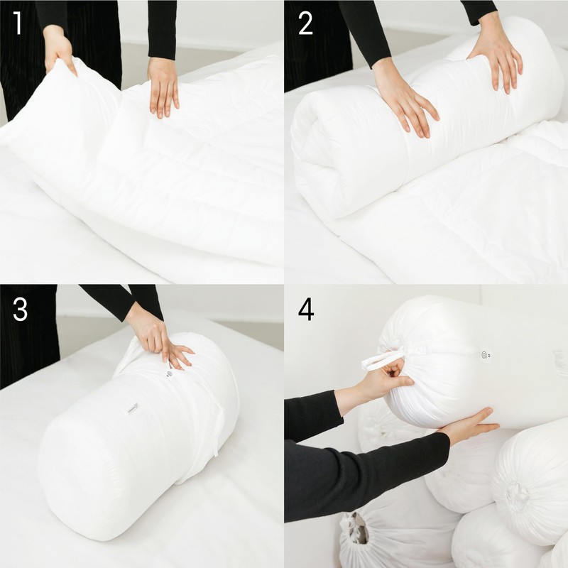 Roll&Stack Storage Bags for Comforters, Blankets, Clothing, Closet, Underbed Space
