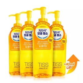 TISS 딥오프 딥클렌징오일 320ml 4개 TISS Deep Off Deep Cleansing Oil 320ml 4 Pieces