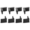 uxcell 8 Pcs 1.57" x 1.57" Rubber Foot Pads Covers,