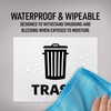 Avery Recycle and Trash Stickers, Green and Black Signs for