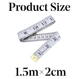 Tape Measure - (2 Pack) 60 Inch 150 cm Soft Fabric White Measuring Tape for Tailors Dressmakers and Sewing - Metric Waist and Body Measurements - Reusable Ziplock Bag Convenient Storage