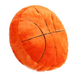 Plush Basketball Cushion, Fluffy Ball Cushion, Soft Sports Ball, Interactive Basketball, Creative Room Decorations, Birthday Party Gift for Children Basketball Lovers