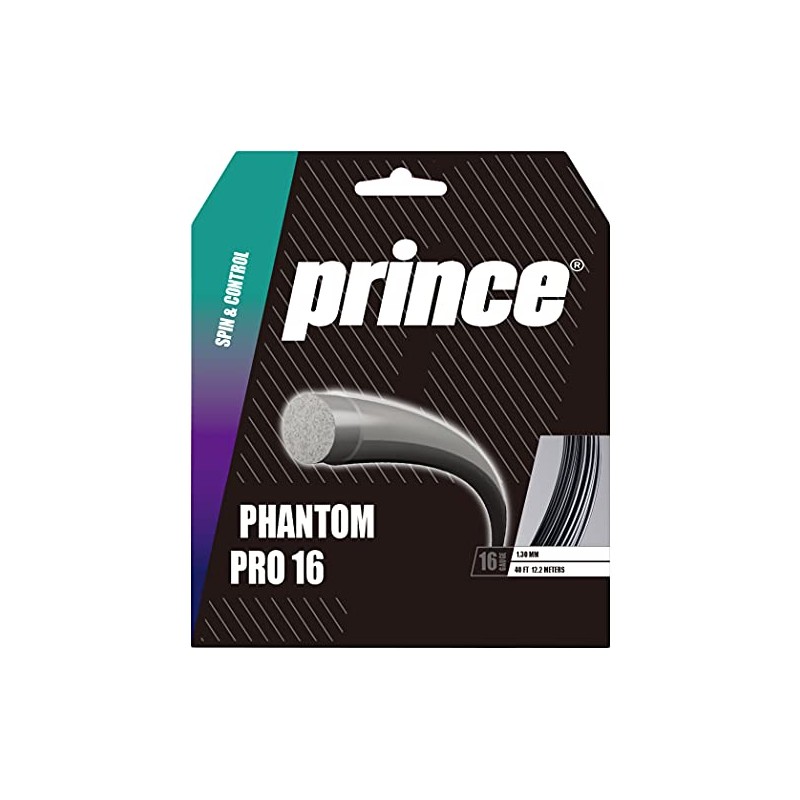 Prince 7JJ035 PHANTOM PRO 16 Hard Tennis Gut Graphite