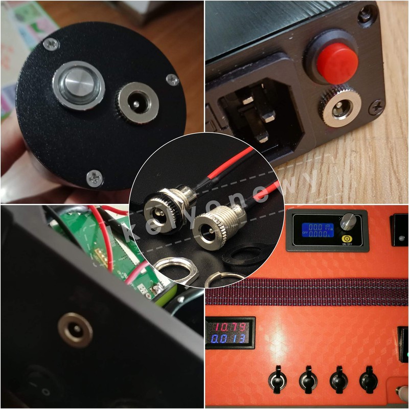 lkelyonewy Adaptador de conector hembra roscado de 5,5 x 2,1