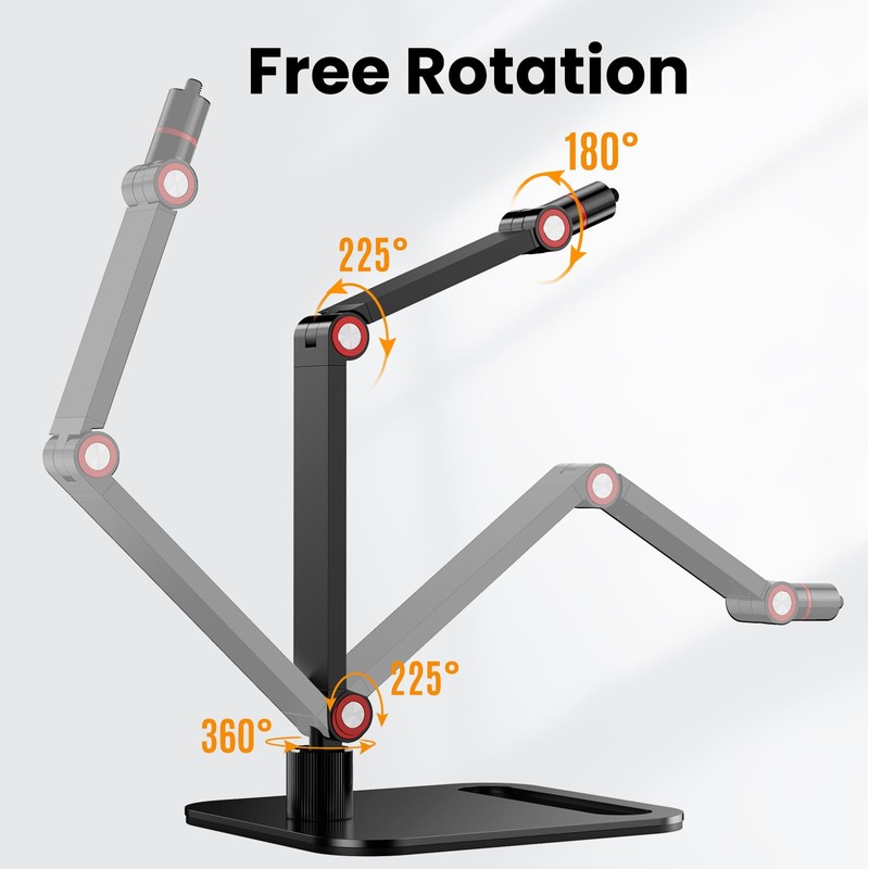 DAWASAPAT Projector Stand Desktop Foldable Stand with 1/4-Inch Thread, Height
