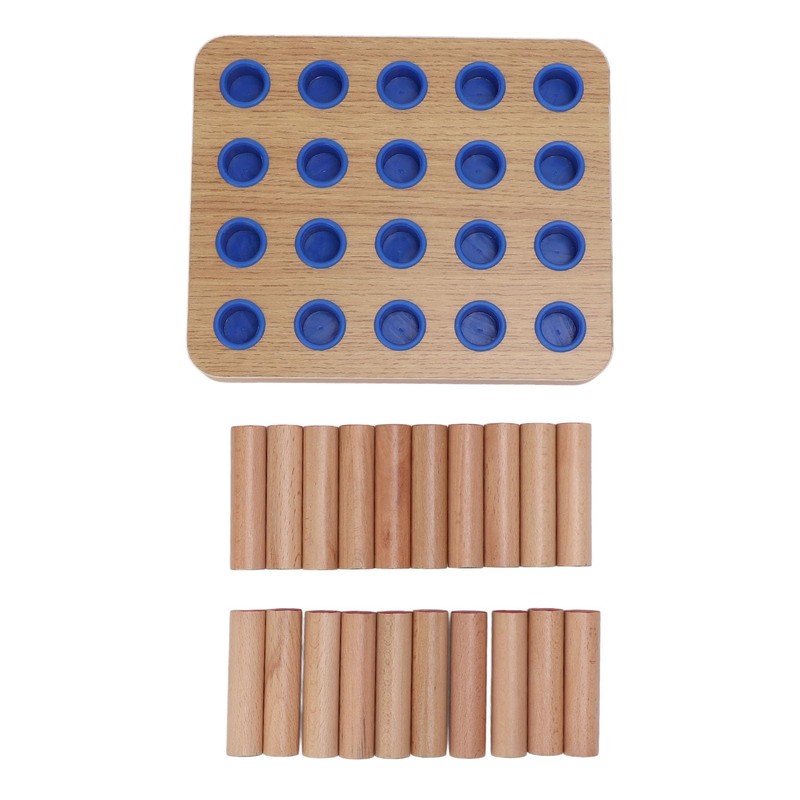 Wood Stroke Recovery Pegboard, Finger Dexterity Improve Board, Hand Eye