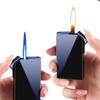 Lighter with Two Flames, Switchable Torch Lighter and Soft Flame