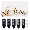 0.6mm 6Sizes Mini Small Stainless Steel Beads Nails Art Decorations