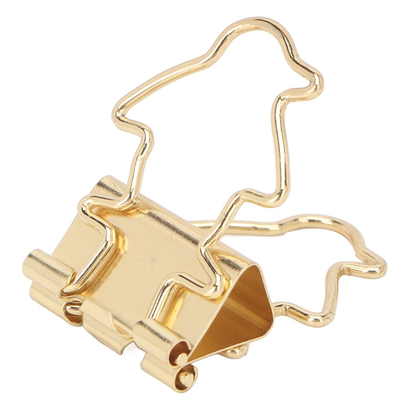 100Pcs Binder Clips Hollow Penguin Shape Sturdy Metal Small Binder