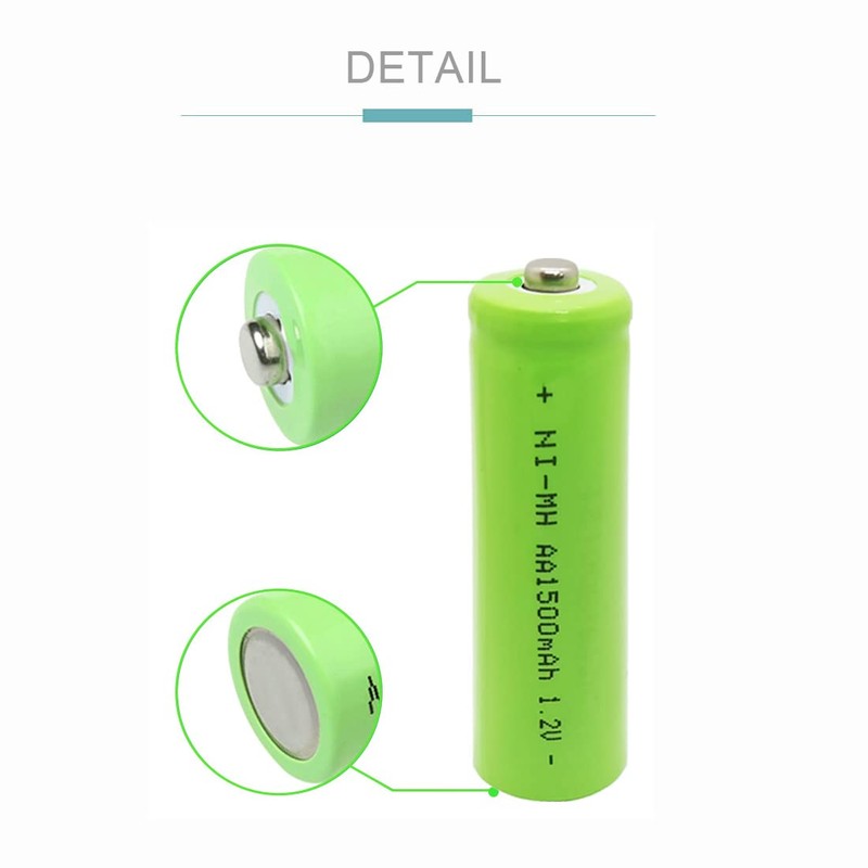 STEPMAX (12 Pack Ni-Mh AA 1500mAh 1.2v Rechargeable Battery for