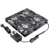 GDSTIME Big Airflow 4X 120mm Fans with 100V-240V AC Powered