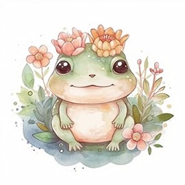 Yoonek Graphics Frog Vinyl Decal Sticker for Car, Laptop, Tumbler, More. #006451