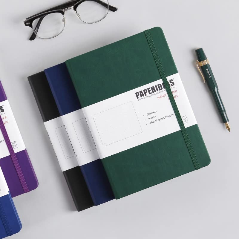 PAPERIDEAS Notebook A5 Hardcover (Dot, Orange)