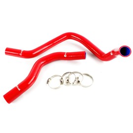 G-PLUS Silicone Radiator Coolant Hose Pipe Kit Clamps Compatible With 1988-1991 Honda Civic Crx Sir VT EE8 EE9 EF8 EF9 B16A,Red