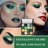 16 Colors Green Eyeshadow Palette,Shimmer Matte Eye Shadow Palette Long