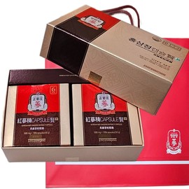 Cheong Kwan Jang Red Ginseng Extract Capsule Set 500mg x 100 Capsules x 2 Gift Set / Shopping Bag Included / 정관장 홍삼정 캡슐현 500mgX100캡슐X2 선물세트 쇼핑백포함