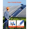 33 ft Extendable Aluminum Telescopic Pole Kit Solar Panel Cleaning
