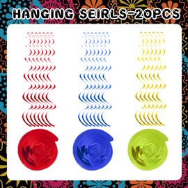20Pcs Hispanic Heritage Month Swirls Decorations Latino Hanging Swirls School Decor for Classroom National Hispanic Heritage Month Decor