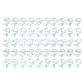 100 Pcs Shaped Paper Clips Hippo Dinosaur Shape Metal Cute Style Light Portable Office Clips for Document