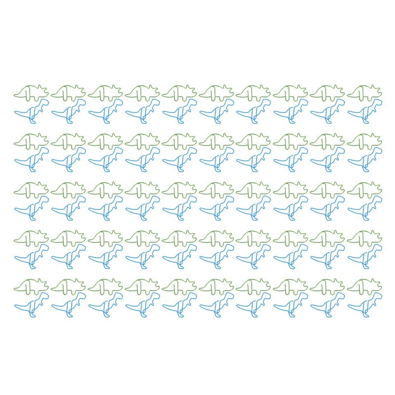 100 Pcs Shaped Paper Clips Hippo Dinosaur Shape Metal Cute