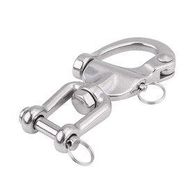 316 Stainless Steel Snap Shackles Quick Release Swivel Jaw Snap Sailing Shackle for Sailboat Spinnaker Halyard(128mm)
