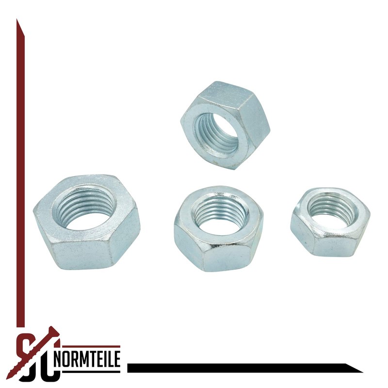 Hexagonal nuts (standard design) - M10 - (50 pieces) -