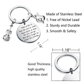 FUSTMW Cello Charm Keychain Cello Music Gift Cello Gifts for Cello Players Keychain Cello Teacher Gifts Cellist Gifts (Cello Music Keychain)