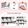 Lunamoon Volume Eyelashes, Prefabricated Fan Eyelashes, 10D Volume, Premade Fans