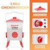 ZenxyHoC 3.6 Gal Chicken Feeder with Anti-Roost Cone, 3 Height