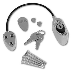 ERA 723-37-2 Cable Window Restrictor Safety Locking Polished Chrome