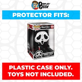 Display Geek, 1 x Plastic Pop Protector Only Compatible with 10 inch Ghost Face #1608 Jumbo Funko Pop Box - Nothing Else fits