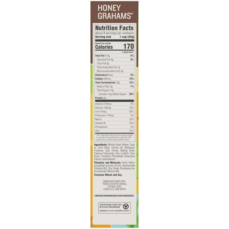 Mom's Best Honey Grahams Breakfast Cereal, Honey Graham Cereal Made