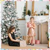 10.27 FT Macaron Wooden Bead Christmas Garland with Felt Candy